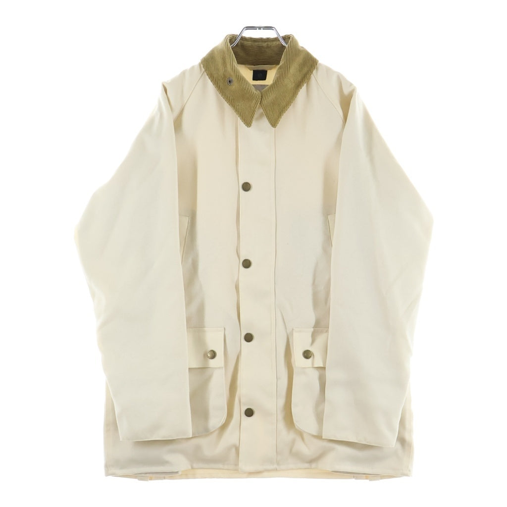 Barbour(バブアー) ×BEAMS F BEDALE-F ビームス別注 襟コーデュロイ切替 ウールビデイルジャケット アイボリー 222MCAS006