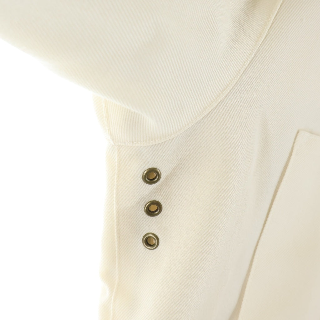 Barbour(バブアー) ×BEAMS F BEDALE-F ビームス別注 襟コーデュロイ切替 ウールビデイルジャケット アイボリー 222MCAS006