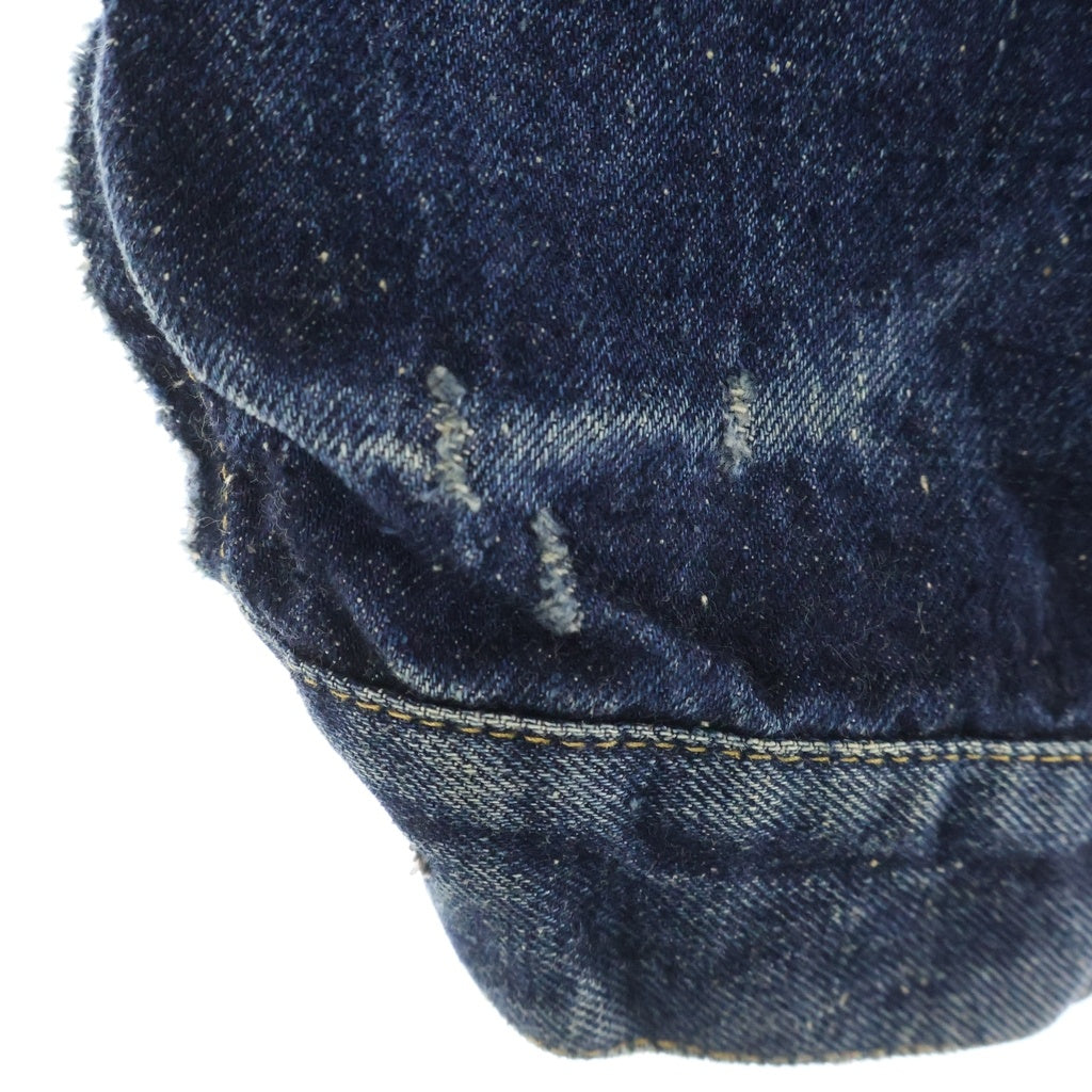 New Manual(ニュー マニュアル) #029 WW 2 LV T-BACK JACKET ONE-WASHED ワンウォッシュ Tバック デニムジャケット インディゴ
