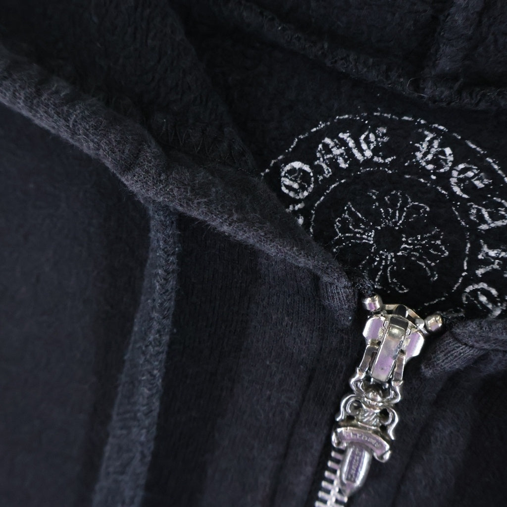 CHROME HEARTS(クロムハーツ) SWTSHRT HD ZIP バックヴァインダガープリントジップアップパーカー ブラック
