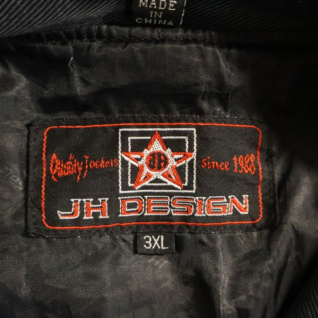 JH Design(ジェイエイチデザイン) 90s SCAR FACE Racing Jacket スカーフェイス レーシングジャケット ブラック/ホワイト