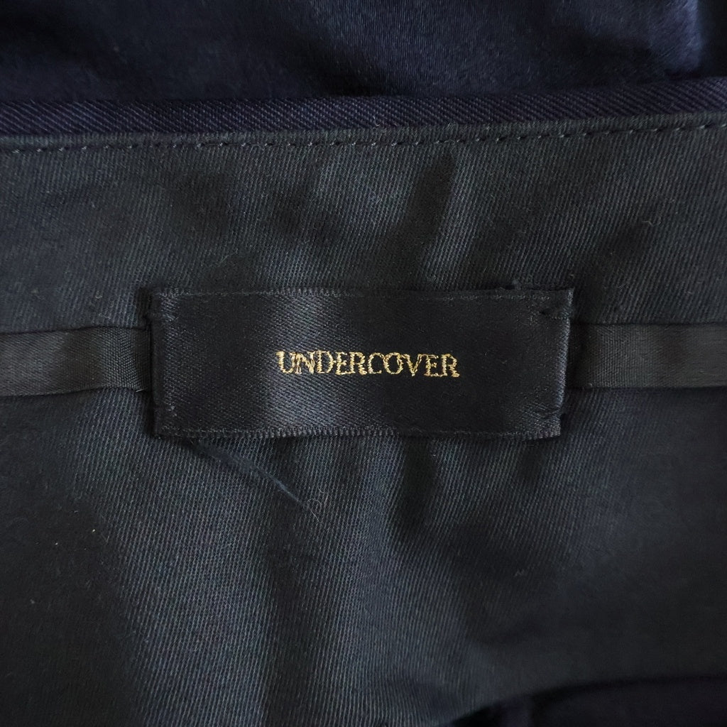 UNDERCOVER(アンダーカバー) 切替ワイドスラックス ワイドパンツ ウール ブラック/ネイビー UCP1502-1
