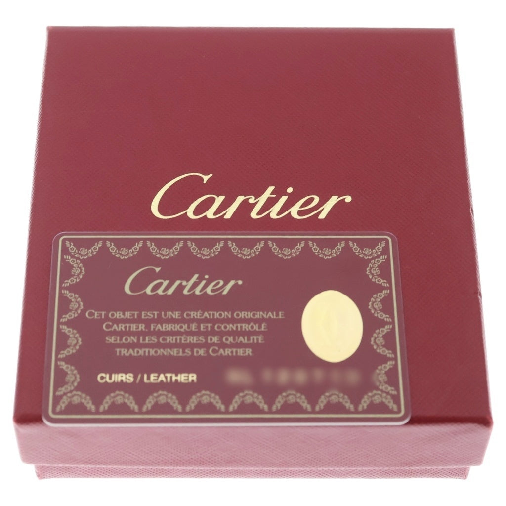 Cartier(カルティエ) マストライン 二つ折り財布 レザーウォレット ボルドー レディース