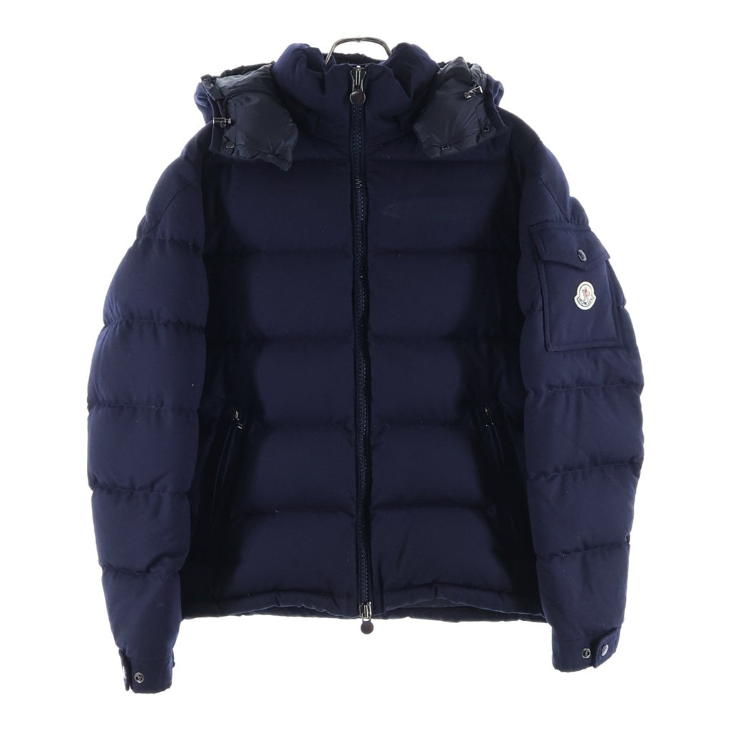MONCLER(モンクレール) 18AW MONTGENEVRE GIUBBOTTO モンジュネーブル ダブルジップ ロゴワッペン ダウンジャケット ネイビー D20914033805 54272