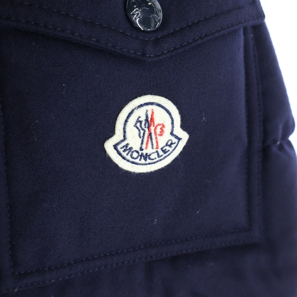 MONCLER(モンクレール) 18AW MONTGENEVRE GIUBBOTTO モンジュネーブル ダブルジップ ロゴワッペン ダウンジャケット ネイビー D20914033805 54272
