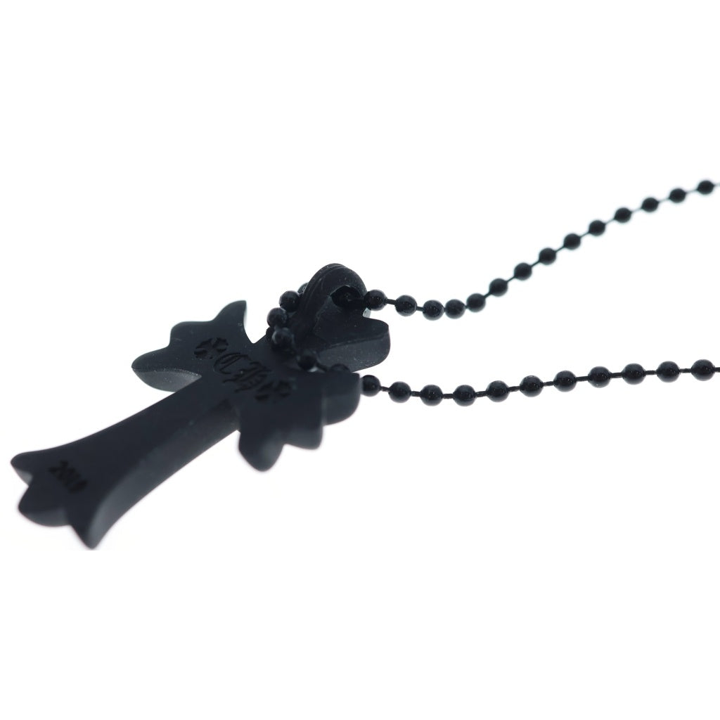 CHROME HEARTS(クロムハーツ) RUBBER CH CRS SML スモールCHクロス ラバーネックレス シリコン ブラック