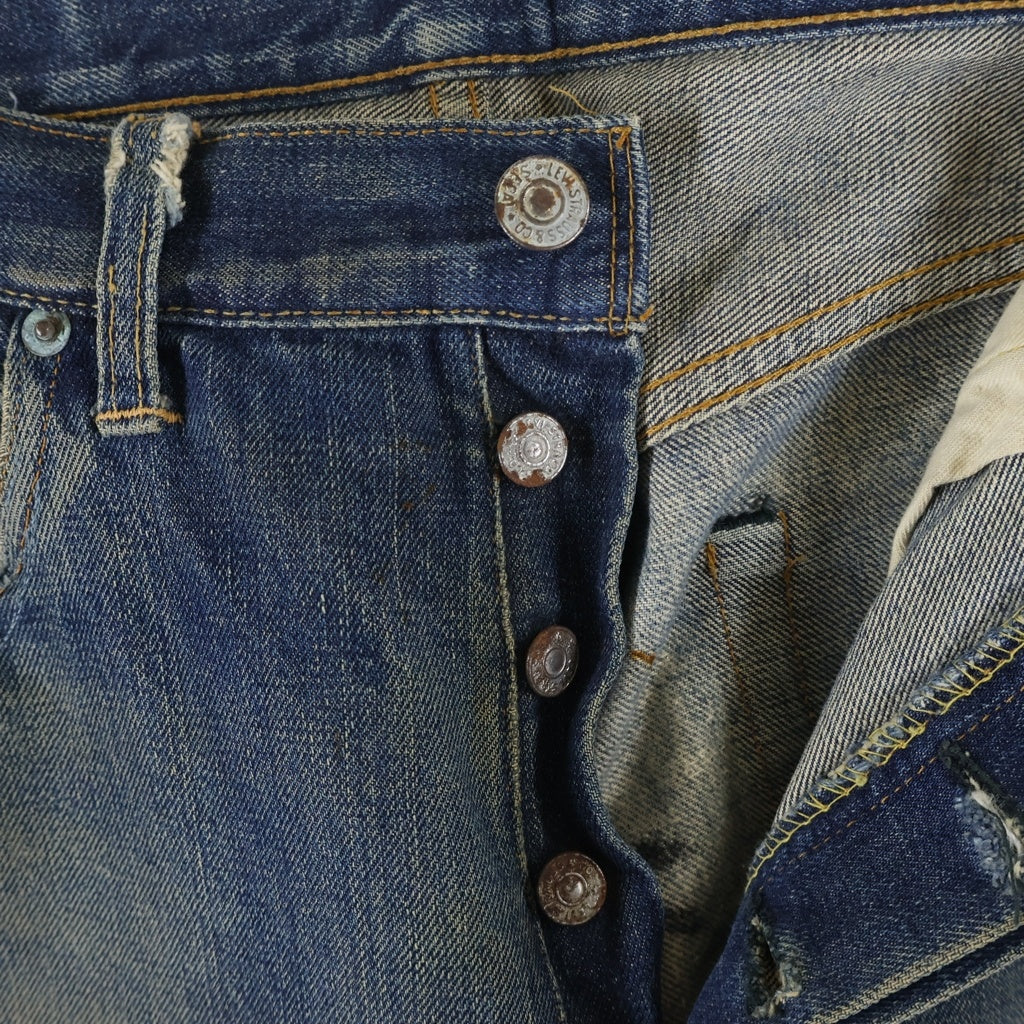 Levi's(リーバイス) 70S VINTAGE 501 BIG E 後期 ヴィンテージ ボタン裏刻印8 足長R 並行ステッチ デニムパンツ インディゴ