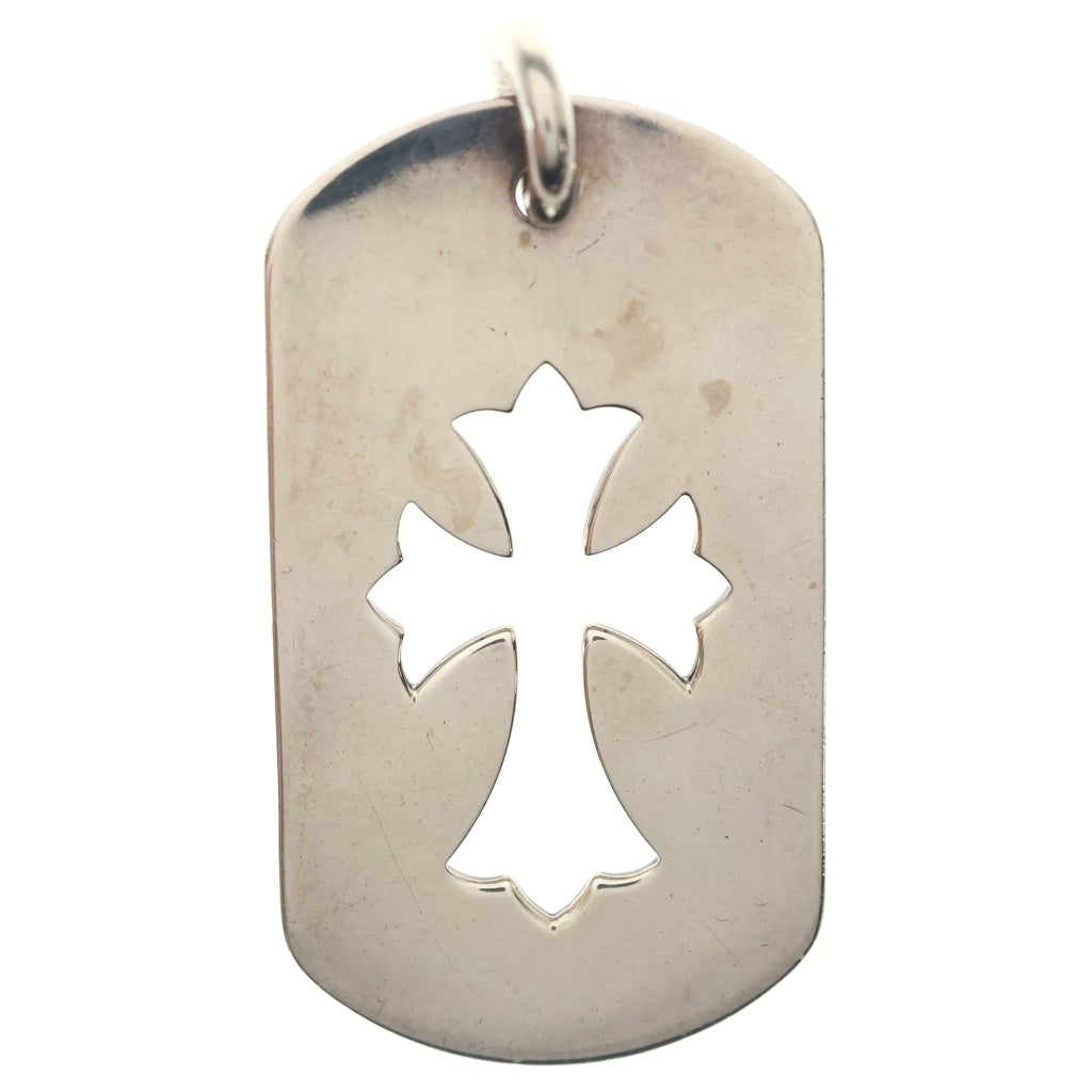 CHROME HEARTS(クロムハーツ) D TAG LRG CO CRS カットアウトクロスドッグタグ ラージ ペンダントトップ シルバー BCA239