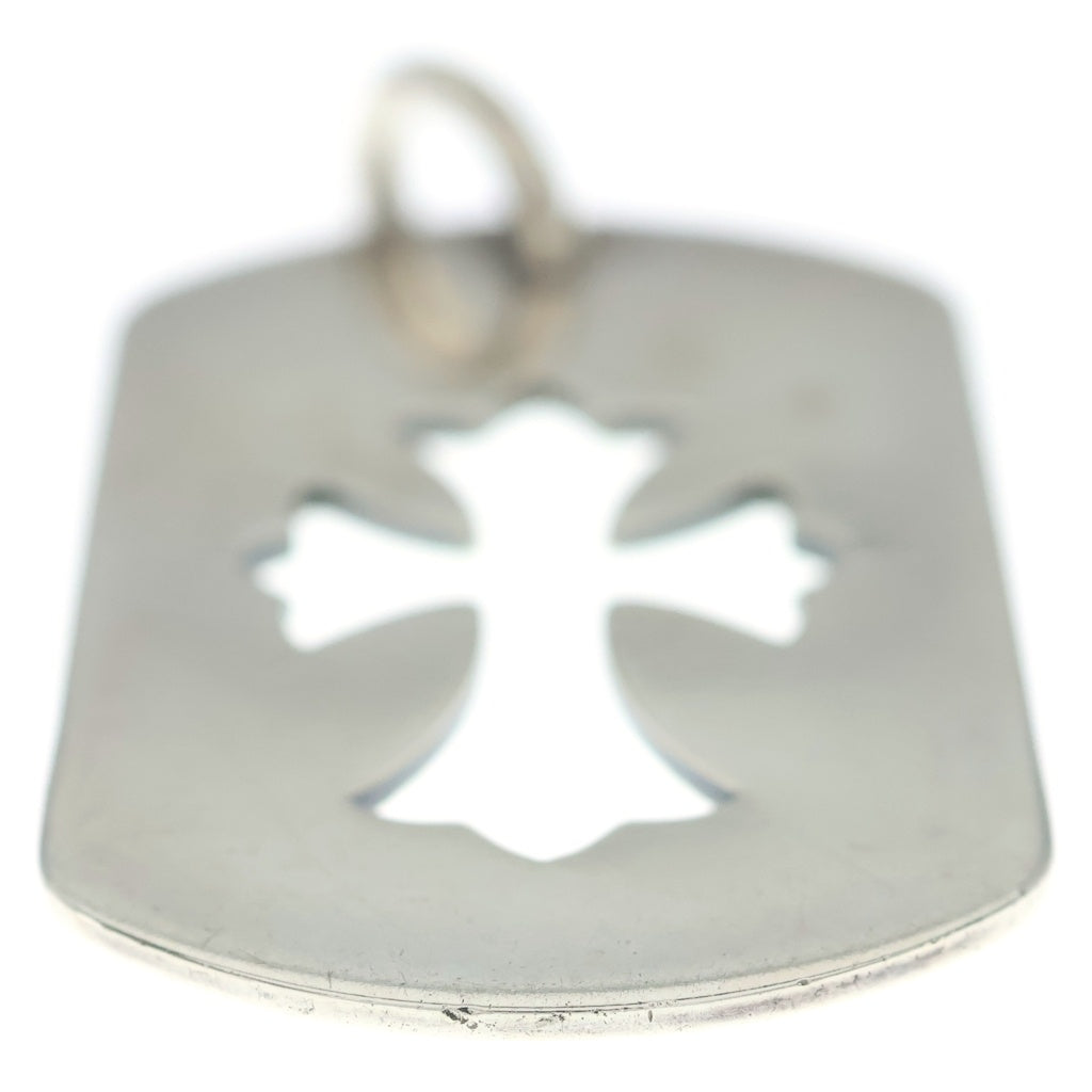 CHROME HEARTS(クロムハーツ) D TAG LRG CO CRS カットアウトクロスドッグタグ ラージ ペンダントトップ シルバー BCA239