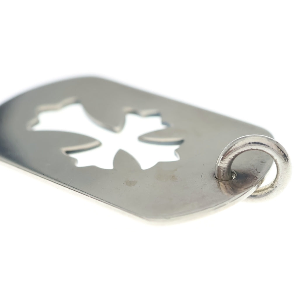 CHROME HEARTS(クロムハーツ) D TAG LRG CO CRS カットアウトクロスドッグタグ ラージ ペンダントトップ シルバー BCA239