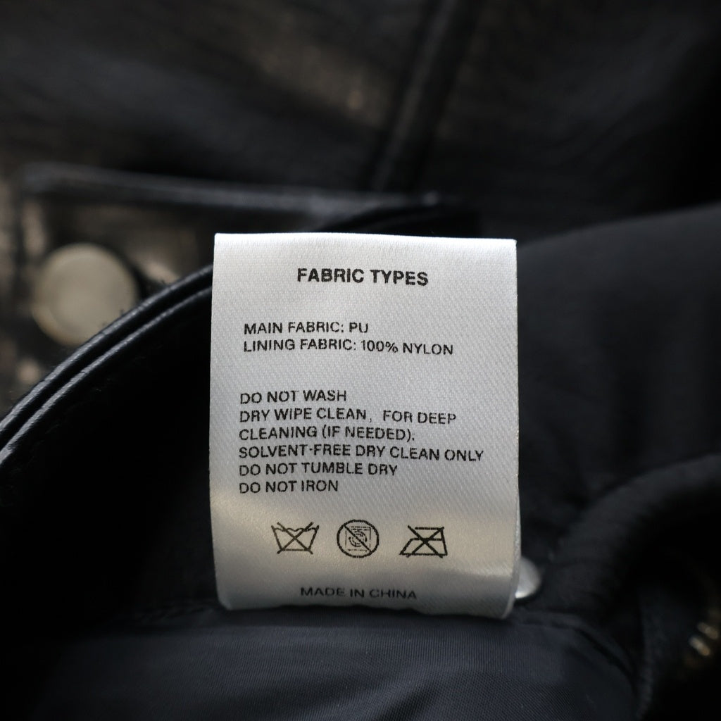 NO BRAND(ノーブランド) GOAR ARCHIVE(ゴアアーカイブ)MATTE BLACK CROCO ZIPPER PANTS クロコ マットレザー ウェストジッパーパンツ ブラック