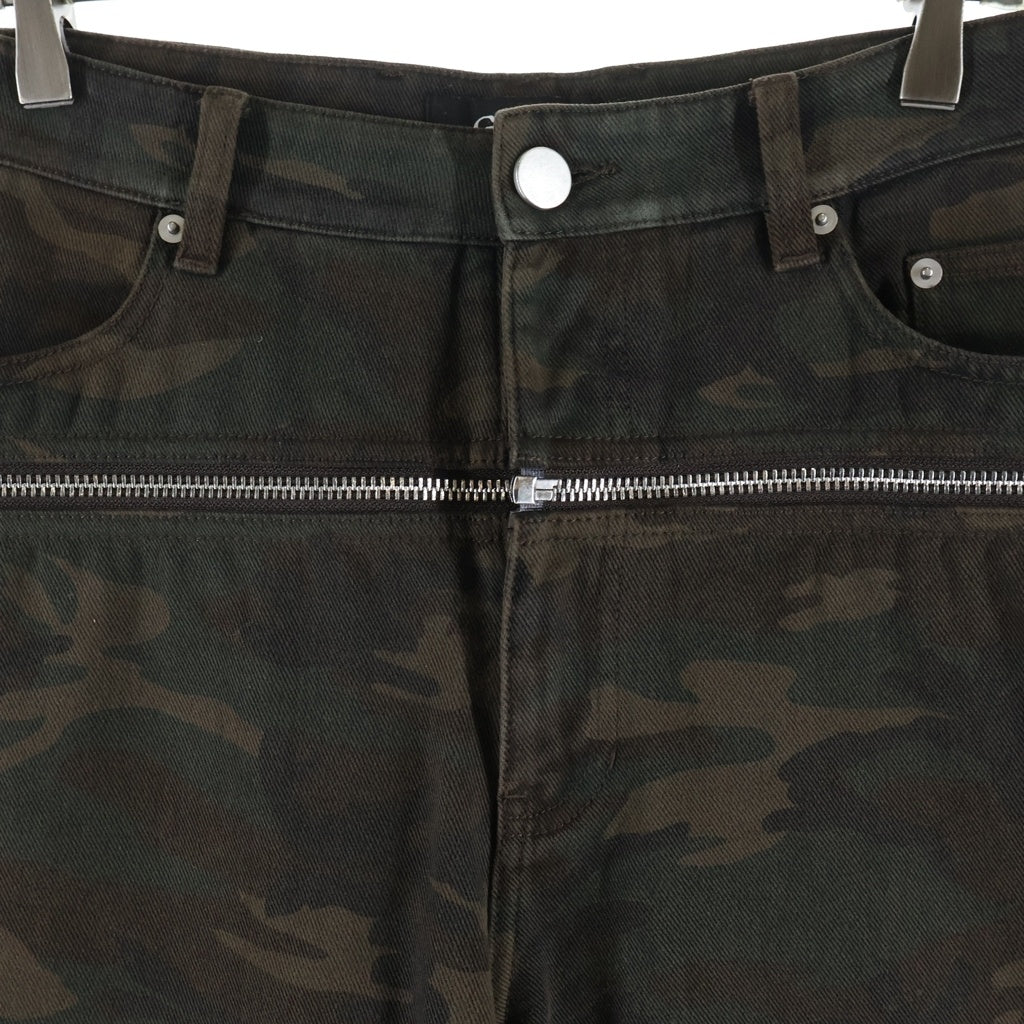 NO BRAND(ノーブランド) GOAR ARCHIVE(ゴアアーカイブ)ZIPPER WAIST PANTS CAMO カモ ウェストジッパーパンツ ブラウン