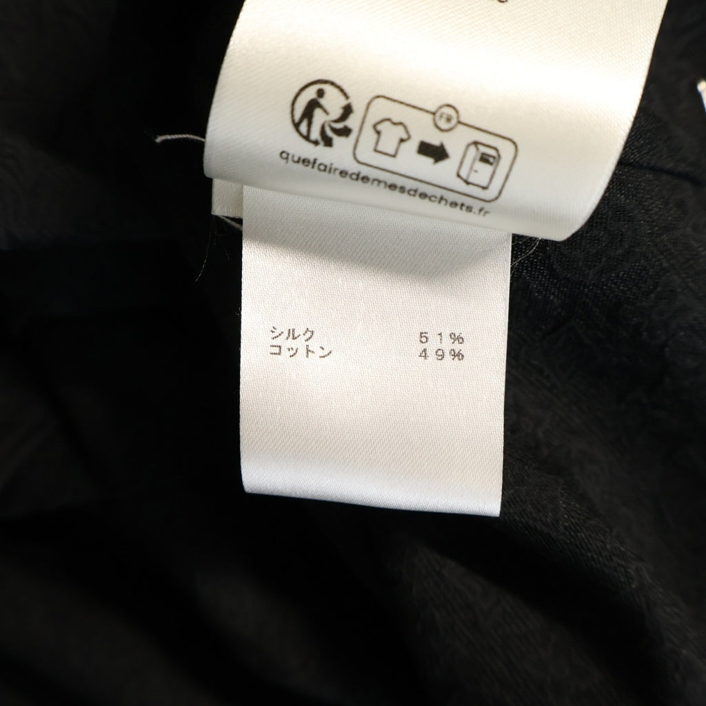 LOUIS VUITTON(ルイヴィトン) 23AW ミニモノグラム シルク 総柄半袖シャツ ブラック RM232Q ZO6 HPS51W
