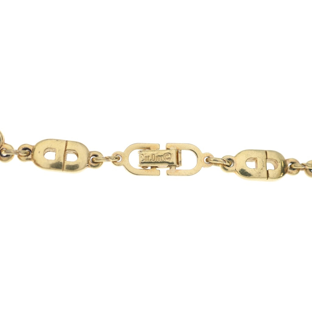Christian Dior(クリスチャンディオール) CDロゴ ヴィンテージ チェーンブレスレット ゴールド レディース