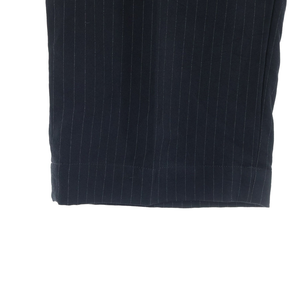 BLACK COMME des GARCONS(ブラックコムデギャルソン) 11AW ピンストライプ スラックス クロップドパンツ ネイビー 1H-P009