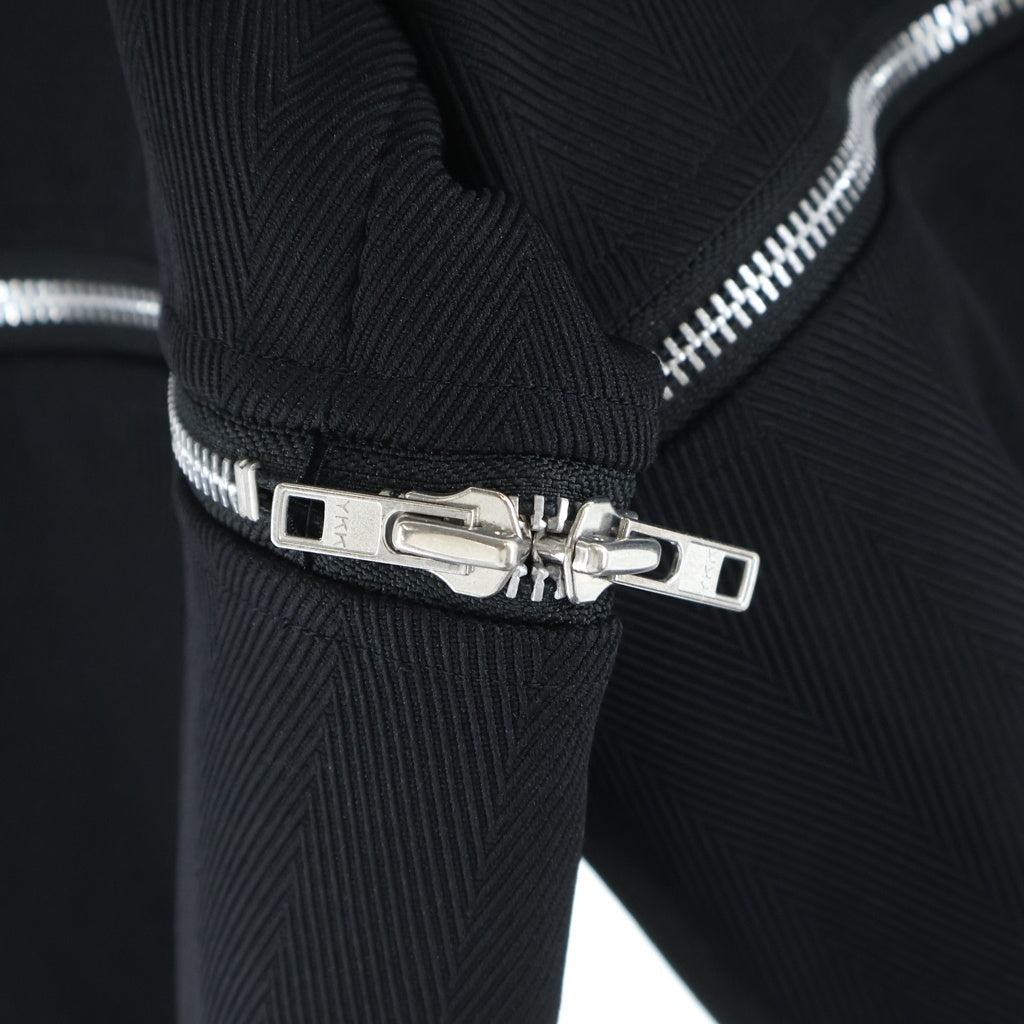 BLACK COMME des GARCONS(ブラックコムデギャルソン) 25AW 裾ジップ付きハーフパンツ ブラック 1Q-P001