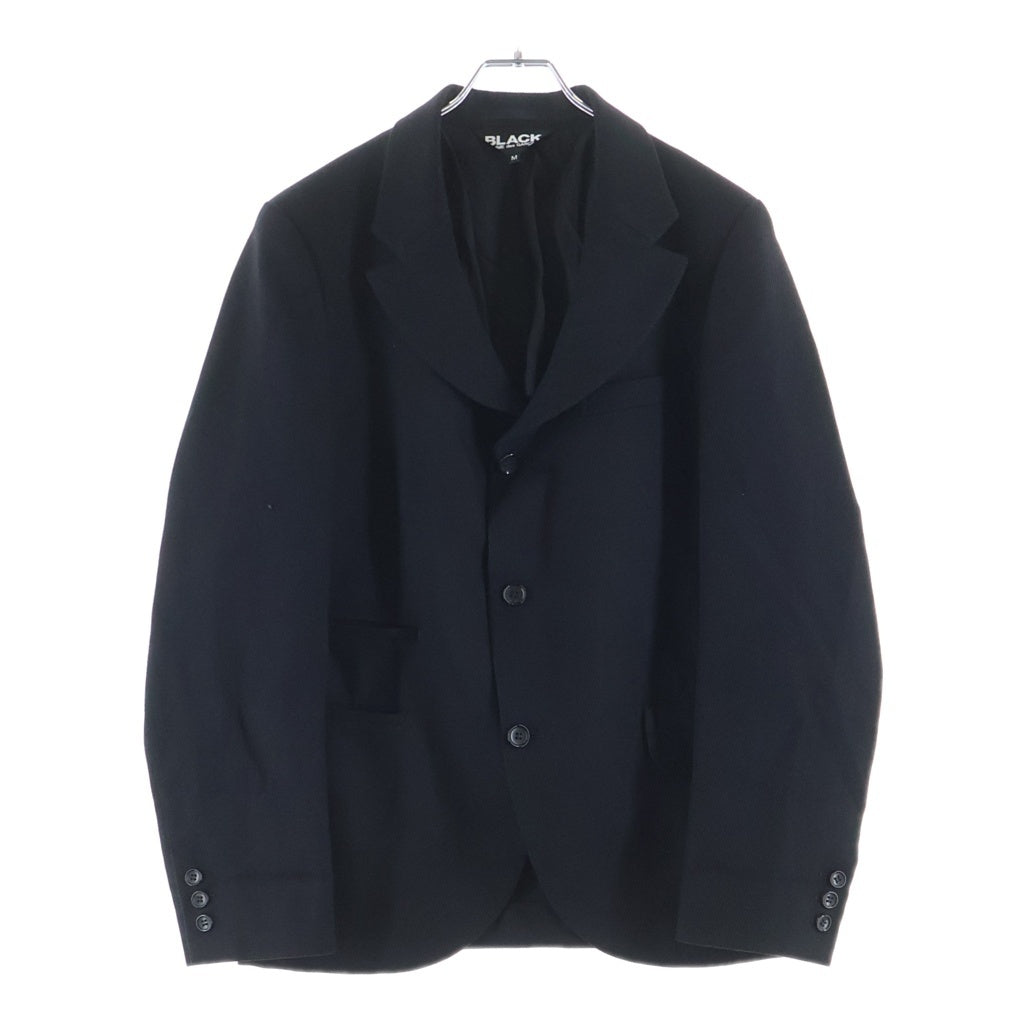 BLACK COMME des GARCONS(ブラックコムデギャルソン) 26AW Wool Kersey Blazer ウールカーシーブレザー 3Bテーラードジャケット ブラック 1R-J015