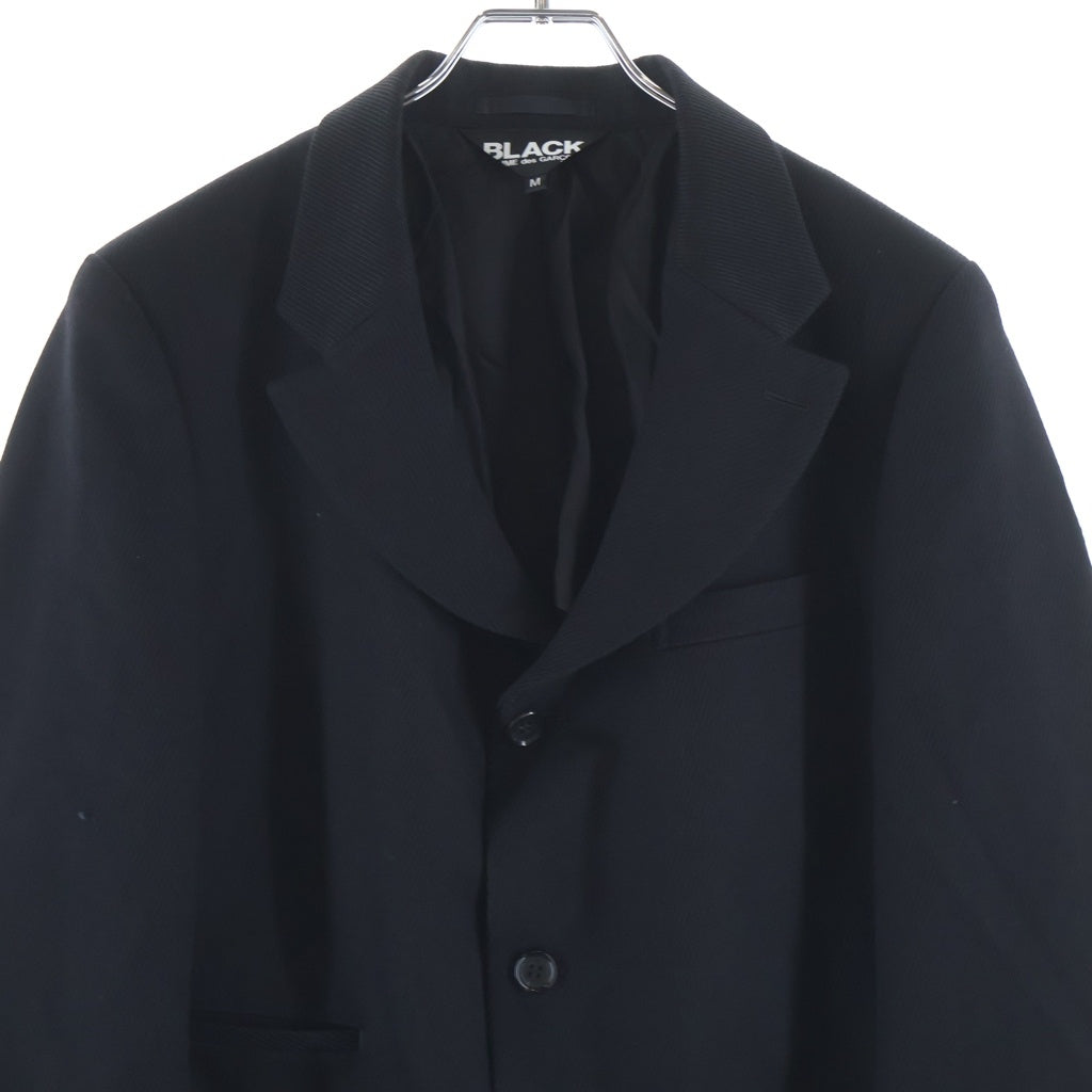 BLACK COMME des GARCONS(ブラックコムデギャルソン) 26AW Wool Kersey Blazer ウールカーシーブレザー 3Bテーラードジャケット ブラック 1R-J015
