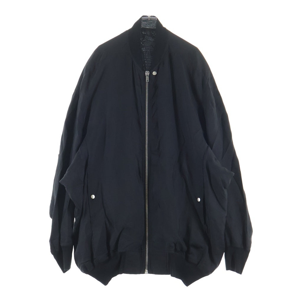 Rick Owens(リックオウエンス) 25SS JUMBO PETER FLIGHT JACKET ジャンボ ピーター フライトジャケット ナイロン ボンバージャケット ブラック RU01E5793-J