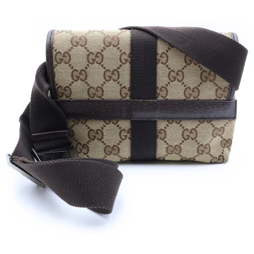 GUCCI(グッチ) GGキャンバス ウエストバッグ ボディバッグ ブラウン 131236 200047