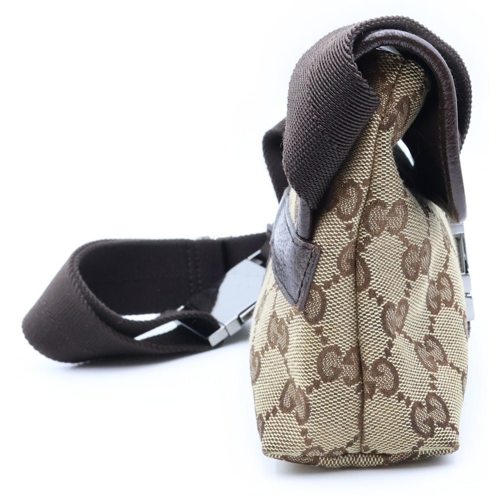 GUCCI(グッチ) GGキャンバス ウエストバッグ ボディバッグ ブラウン 131236 200047