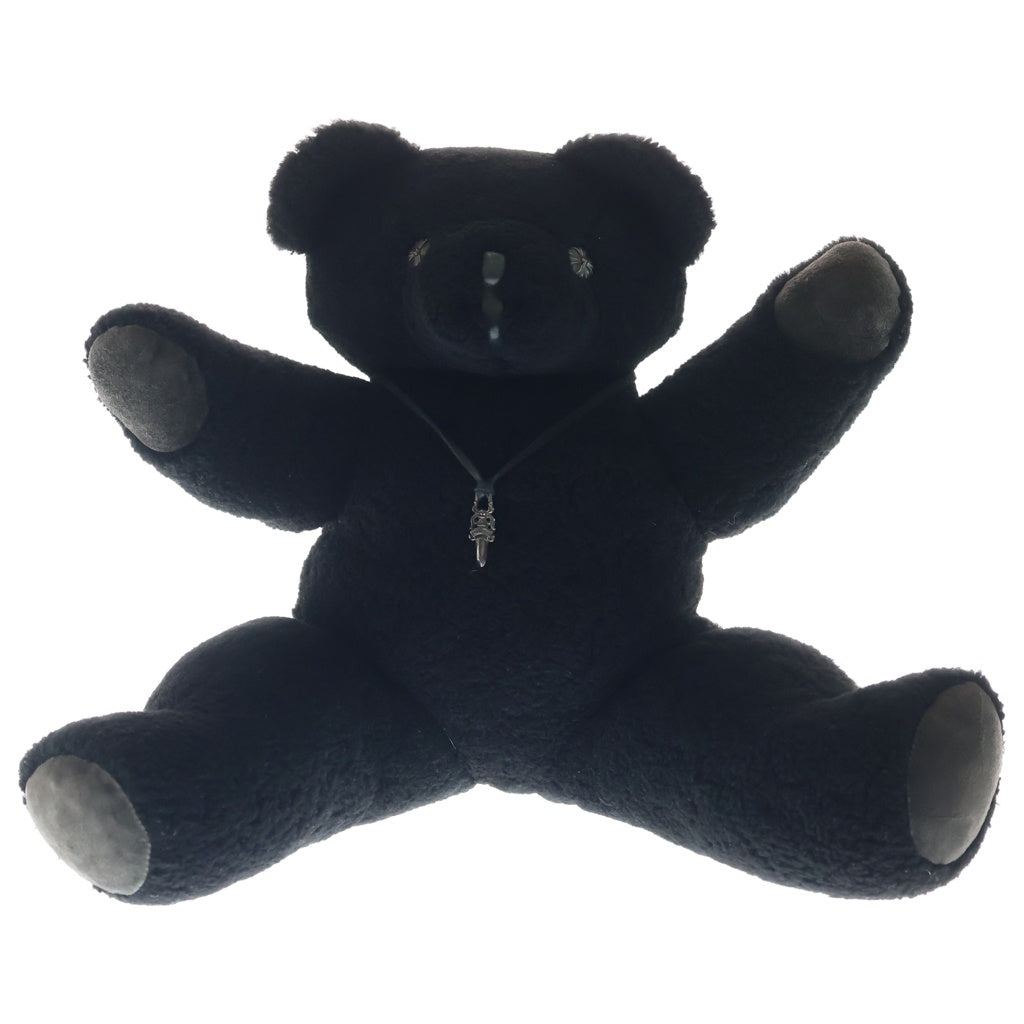 CHROME HEARTS(クロムハーツ) TEDDY BEAR テディベア クロスボール ダガーチャーム付き ぬいぐるみ ブラック/シルバー
