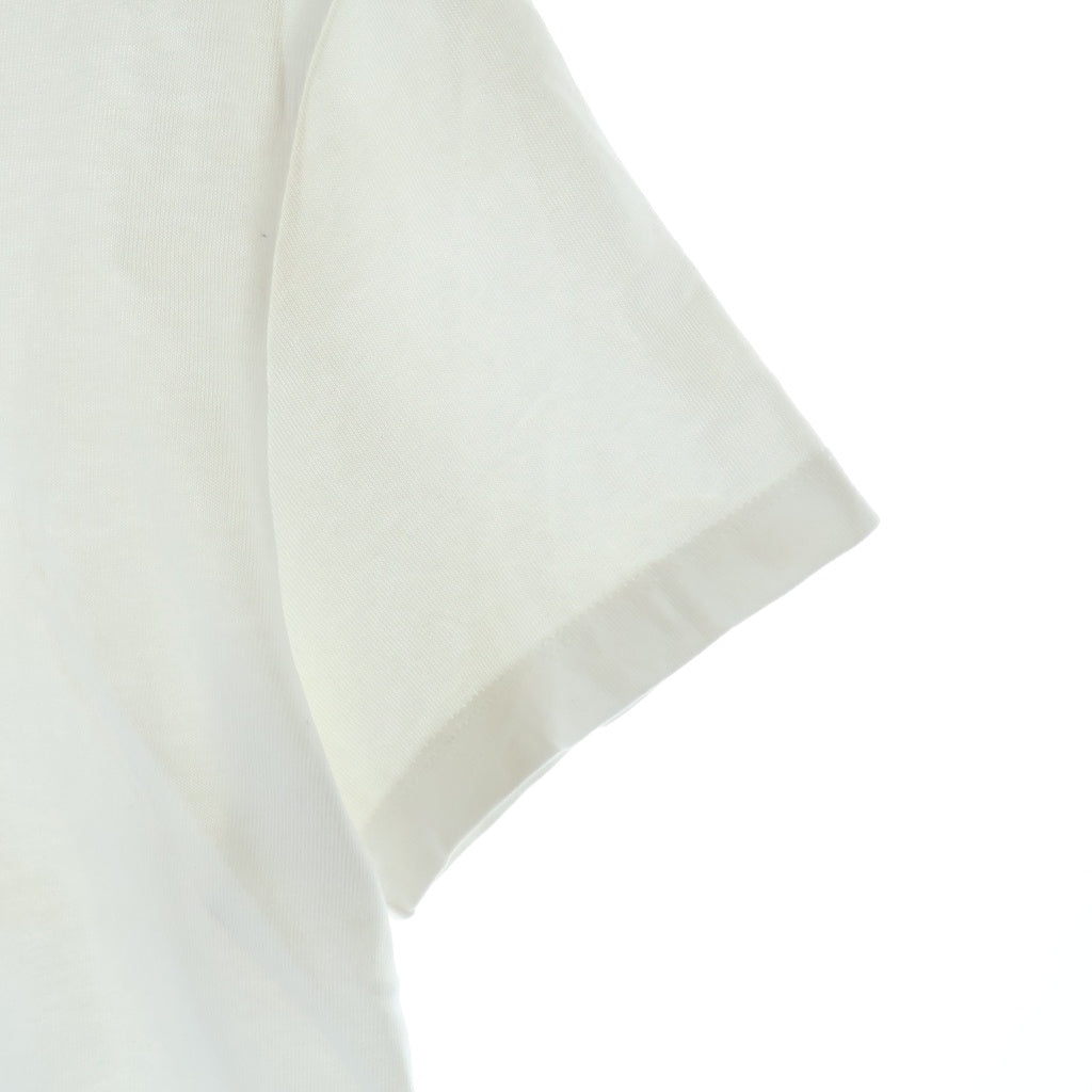 MONCLER(モンクレール) MAGLIA MANICA CORTA ロープ風ロゴ 半袖Tシャツ カットソー ホワイト レディース L10938C00051 89AUG