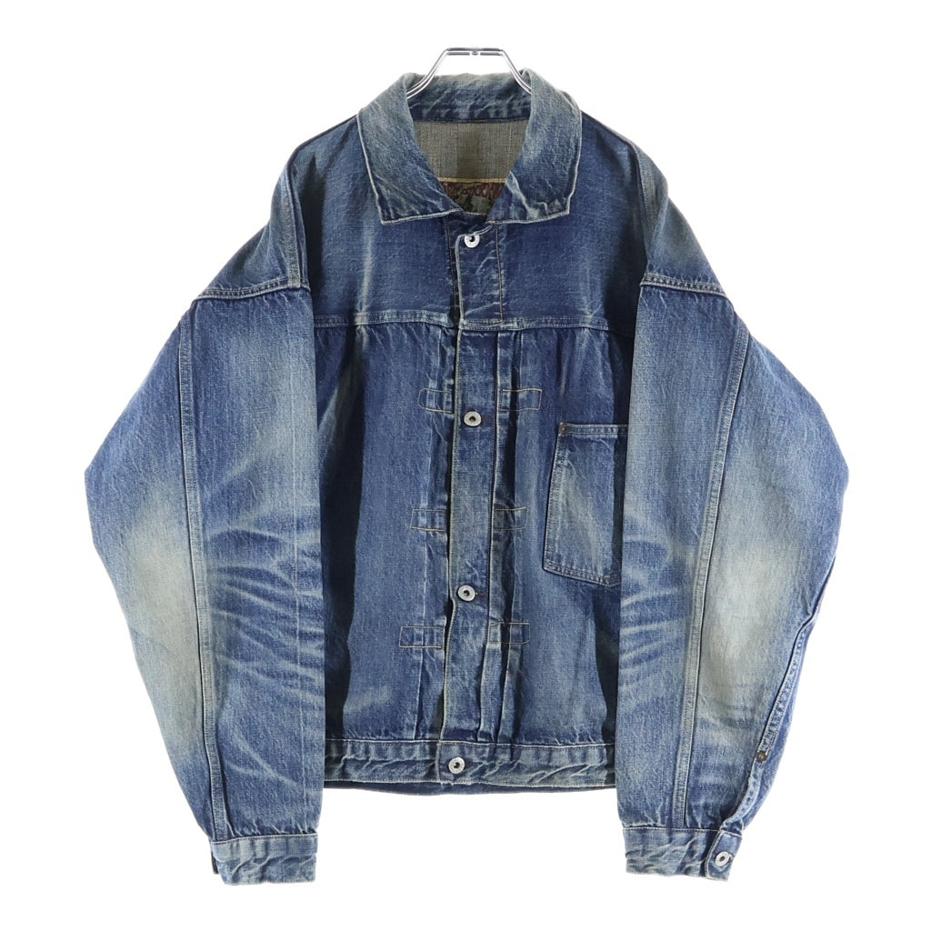 SAINT MICHAEL(セントマイケル) 25SS×BerBerJin DENIM JACKET DAMAGE ベルベルジン ダメージ加工 デニムジャケット インディゴ SM-HR8-0000-C39