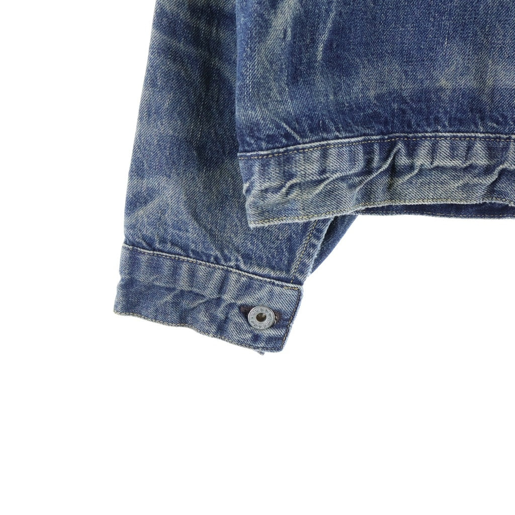 SAINT MICHAEL(セントマイケル) 25SS×BerBerJin DENIM JACKET DAMAGE ベルベルジン ダメージ加工 デニムジャケット インディゴ SM-HR8-0000-C39