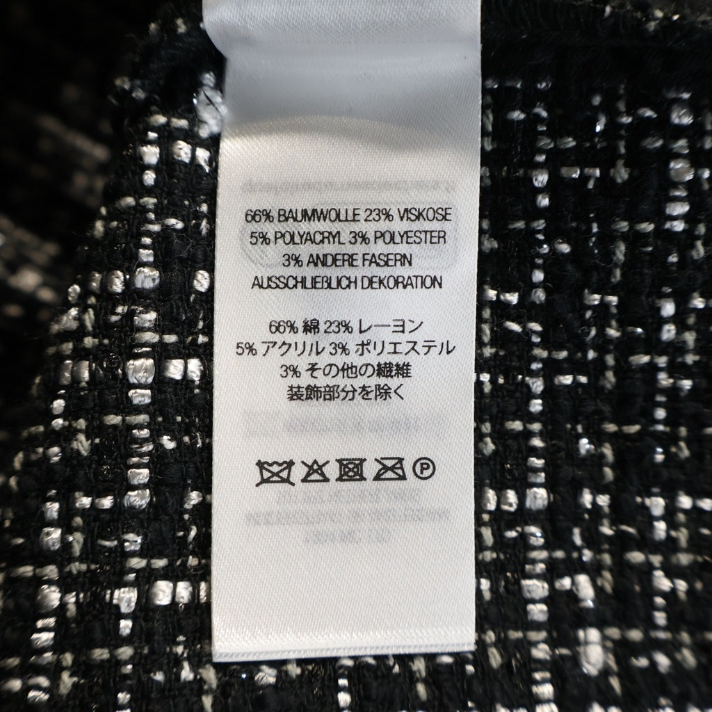 SUPREME(シュプリーム) 25SS Boucle Baseball Jersey ブークレ 半袖ベースボールシャツ ツイード ブラック