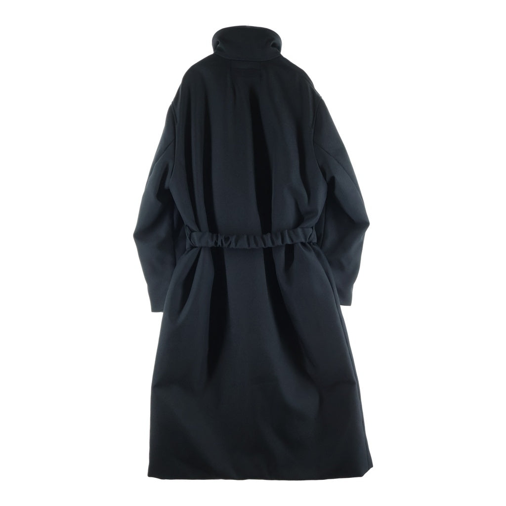1017 ALYX 9SM(アリクス) 20AW ダブルジップ ベルト付き ロングコート ブラック F20-ALYX-AAM