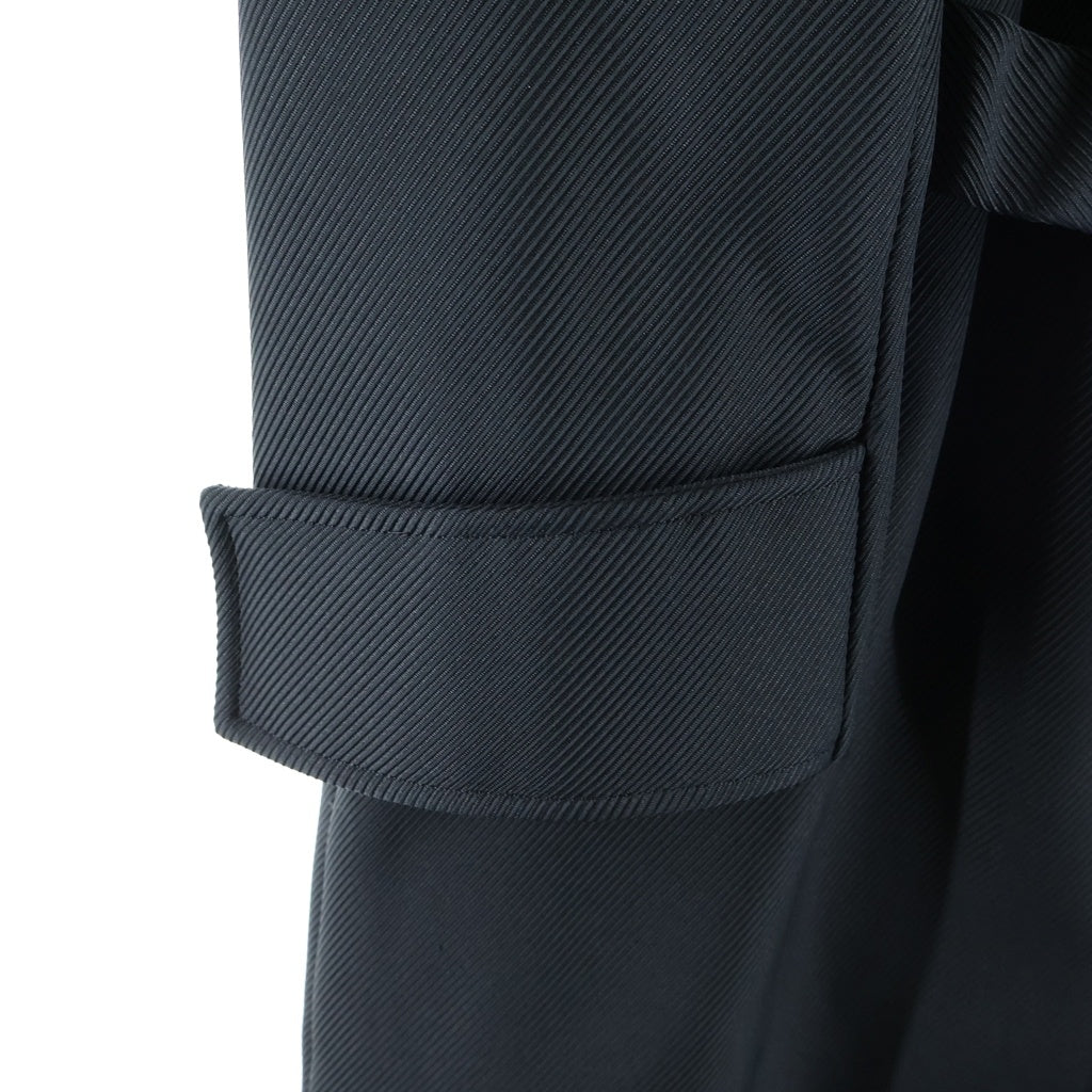 1017 ALYX 9SM(アリクス) 20AW ダブルジップ ベルト付き ロングコート ブラック F20-ALYX-AAM