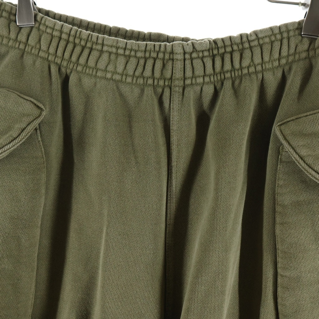 entire studios(エンタイア スタジオ) 24SS HEAVY GOCAR SWEAT PANTS ヘビーカーゴ スウェットパンツ カーキ ES2379 P00130