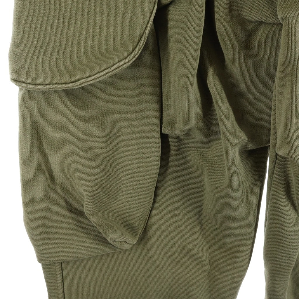 entire studios(エンタイア スタジオ) 24SS HEAVY GOCAR SWEAT PANTS ヘビーカーゴ スウェットパンツ カーキ ES2379 P00130