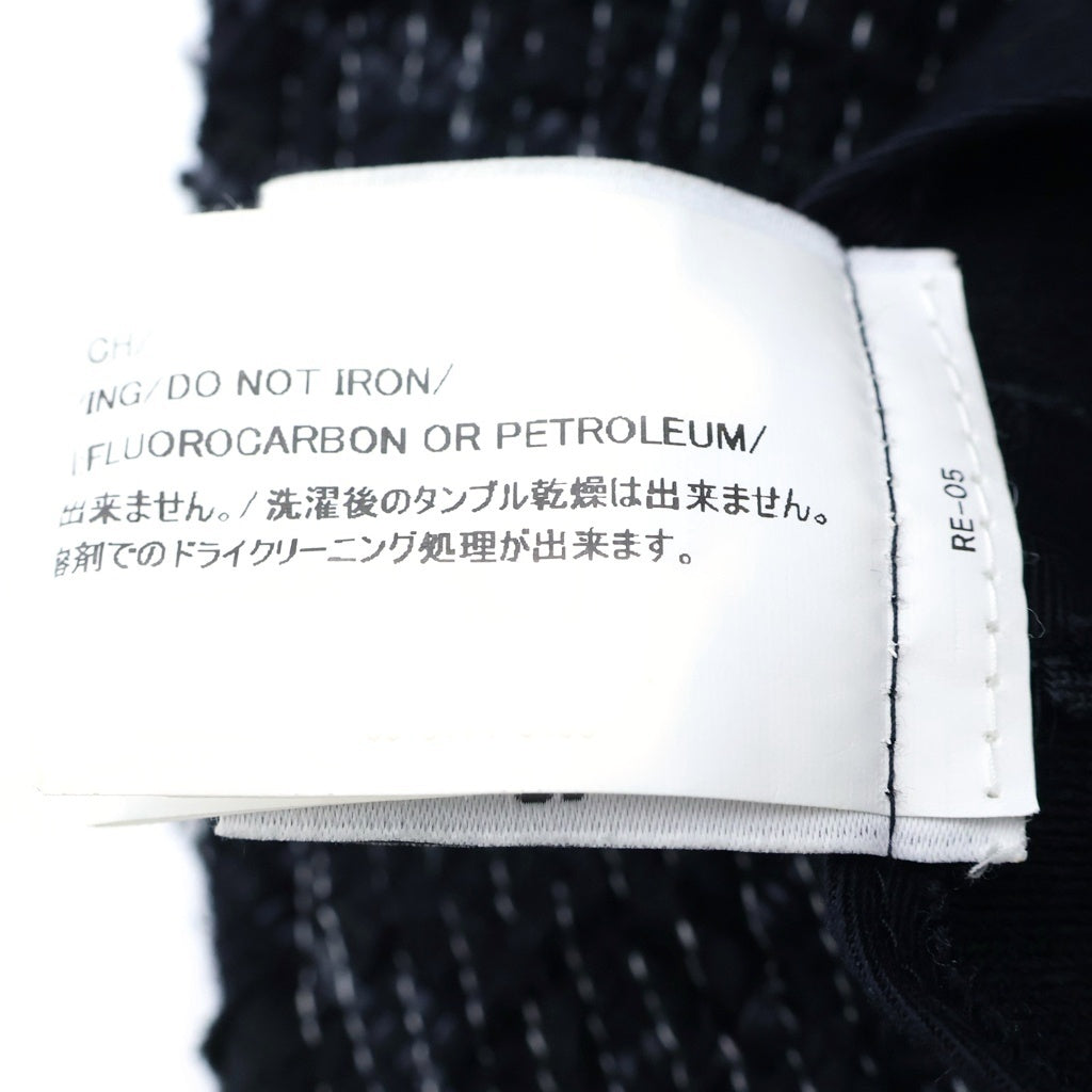 READY MADE(レディメイド) ×DENIM TEARS COTTON WREATH TWEED BUCKET HAT デニムティアーズ ツイード バケットハット 帽子 ブラック RE-DT-BK-00-00-16