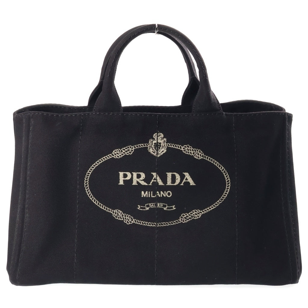 PRADA(プラダ) カナパ キャンバス トートバッグ ハンドバッグ ブラック B1872G レディース