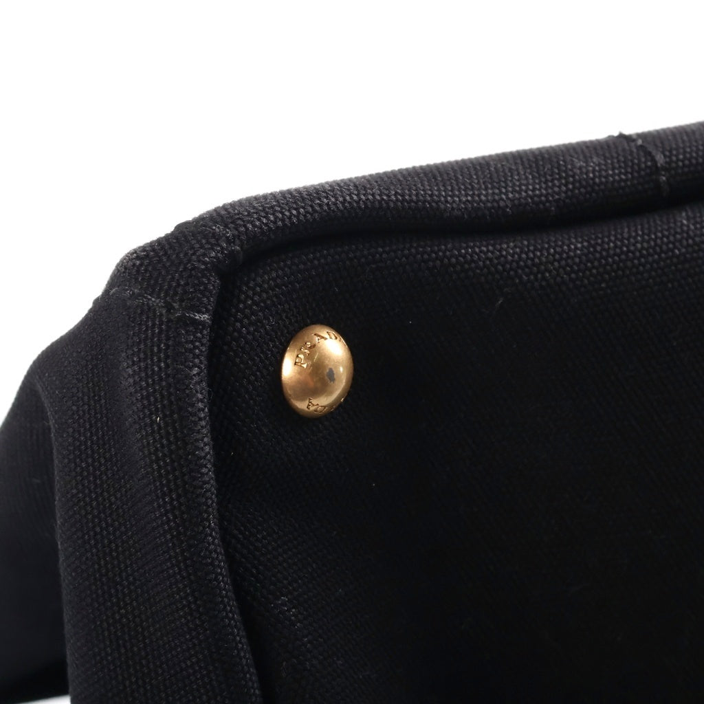 PRADA(プラダ) カナパ キャンバス トートバッグ ハンドバッグ ブラック B1872G レディース