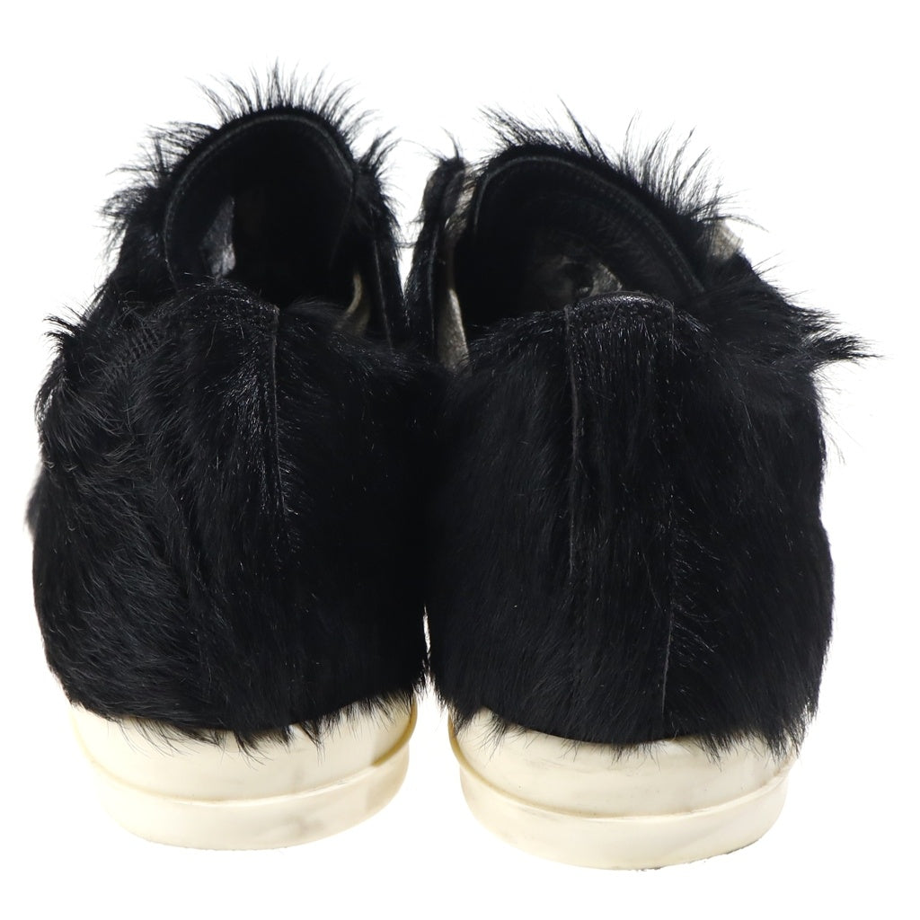 Rick Owens(リックオウエンス) Tower Low Sneaks ヘアオンレザー タワーロースニークス ローカットスニーカー ブラック 262232M237050