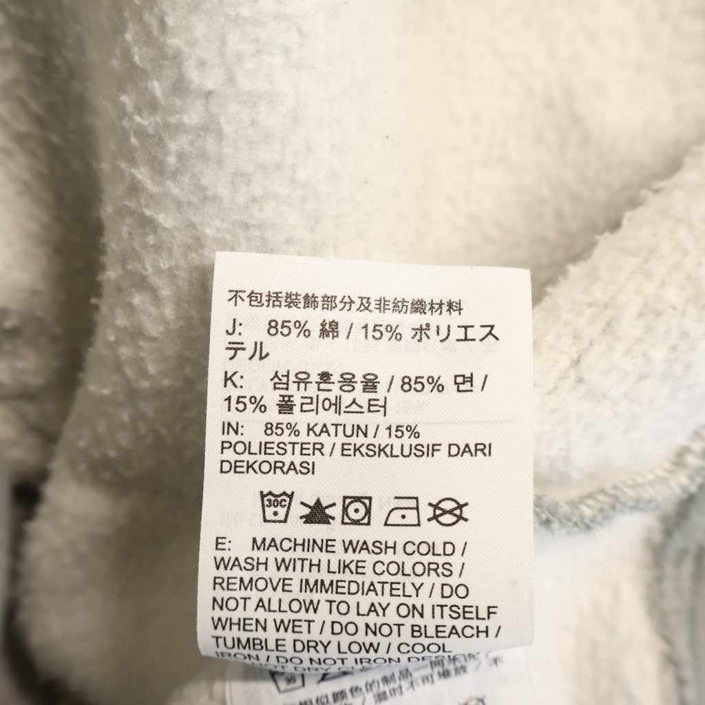 SUPREME(シュプリーム) 24SS × NIKE Swoosh Hooded Sweatshirt 袖スウッシュロゴ刺繍 プルオーバー パーカー グレー FQ0759-063