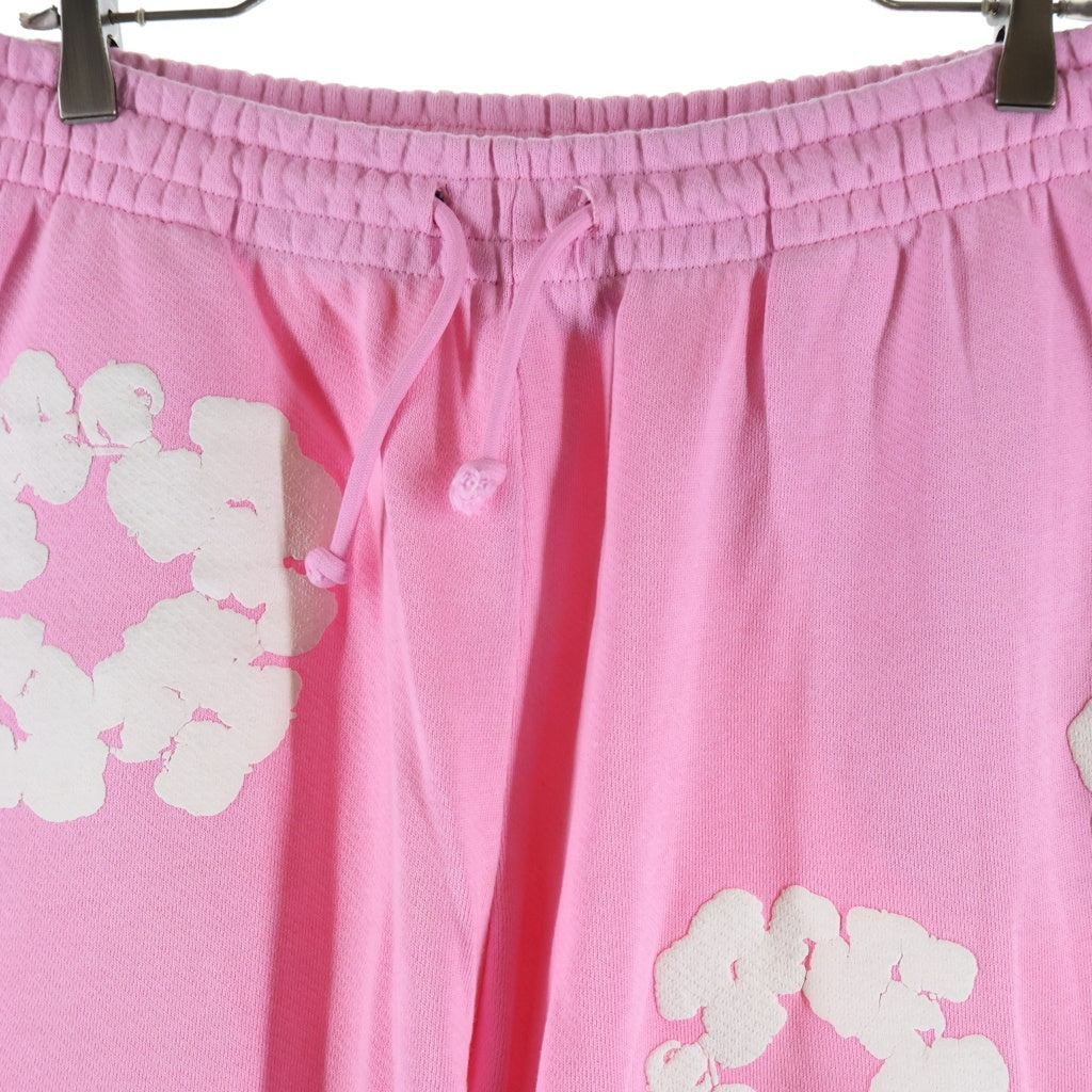 DENIM TEARS(デニムティアーズ) Cotton Wreath Sweatpant コットン フラワー スウェットパンツ ピンク