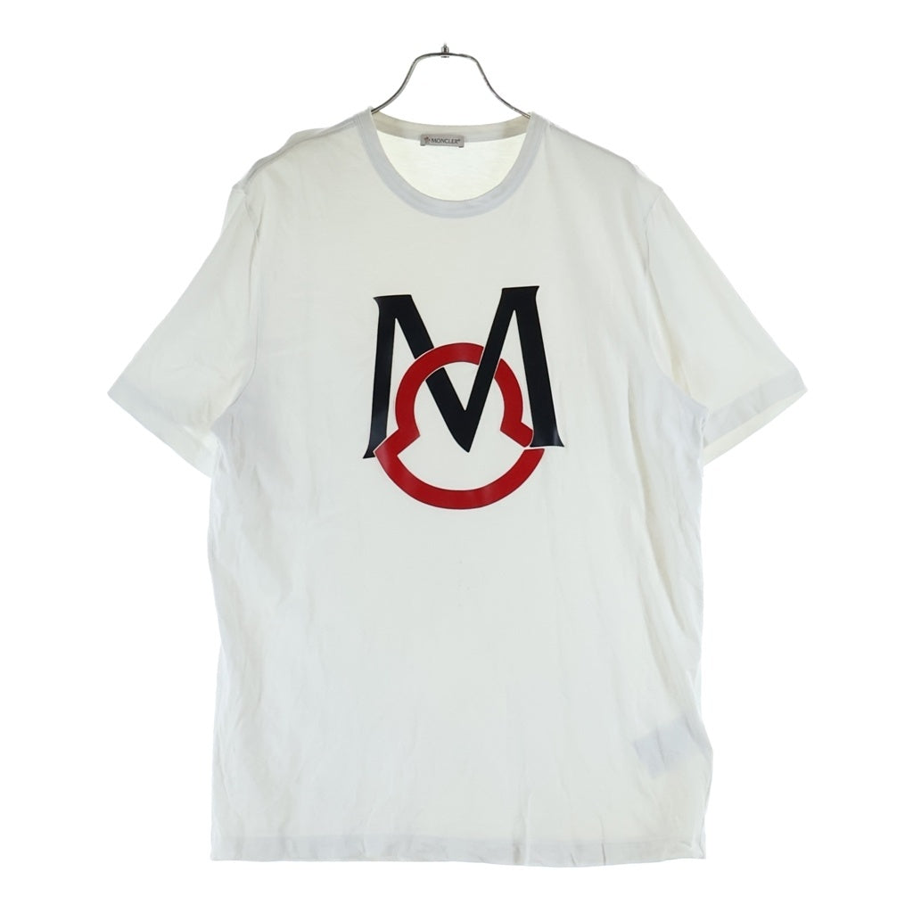 MONCLER(モンクレール) MAGLIA T-SHIRT マグリア ロゴ Tシャツ 半袖カットソー ホワイト G10918C7E120 8390T