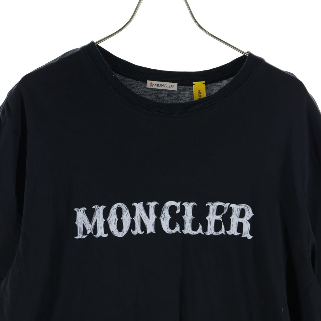 MONCLER GENIUS(モンクレール ジーニアス) ×FRAGMENT DESIGN 両面プリント 半袖カットソー ブラック H209U8C00001 M2350