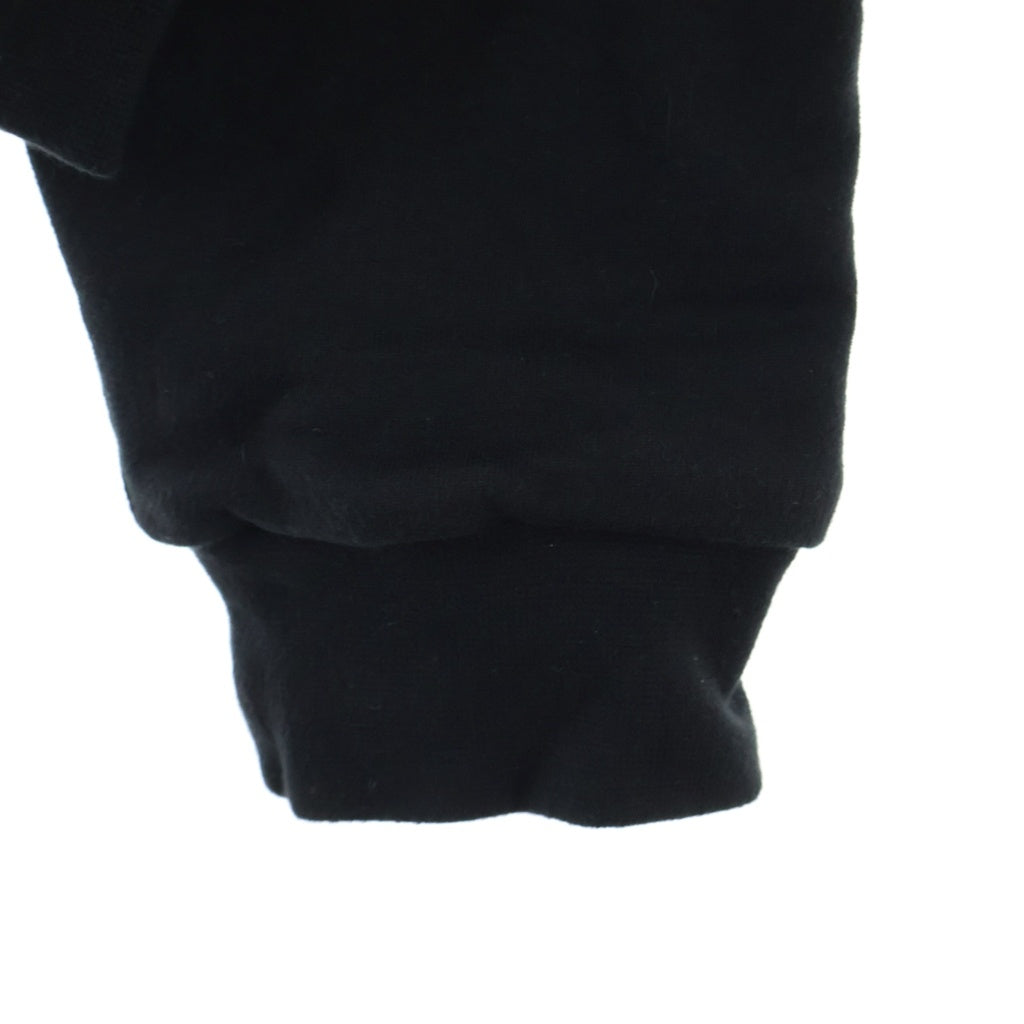 CHROME HEARTS(クロムハーツ) THERMAL SWTSHRT HD ZIP 裏地サーマル ロゴプリント ダガージップアップパーカー フーディー ブラック