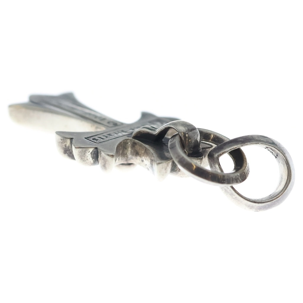 CHROME HEARTS(クロムハーツ) CH CRS SML W/BALE Wベイル スモールCHクロス ペンダントトップ シルバー BCA218