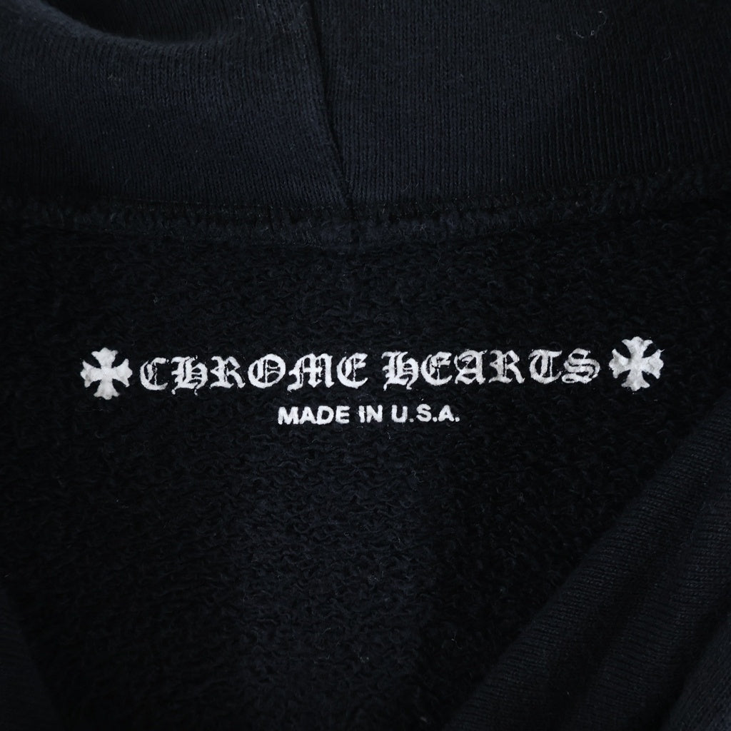 CHROME HEARTS(クロムハーツ) ×MATTY BOY 99 Eyes Chomper SWTSHRT PLVR マッティボーイ 99アイズ 袖フローラル プルオーバーパーカー ブラック