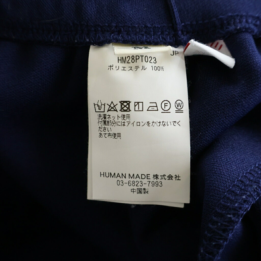 HUMAN MADE(ヒューマンメイド) サイドラインロゴ トラックパンツ ネイビー HM28PT023