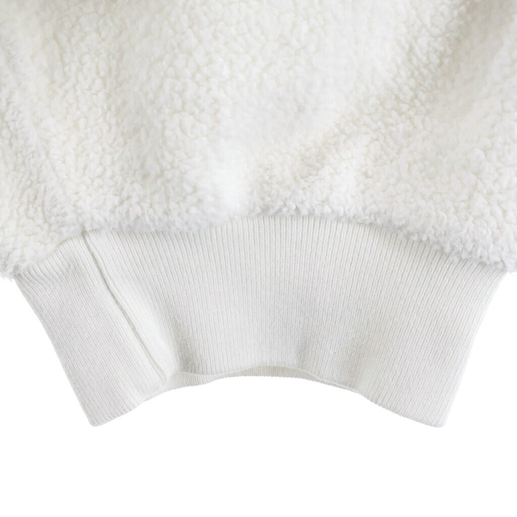 NO BRAND(ノーブランド) SKYLRK REVERSE ZIP HOODIE スカイラーク リバース ジップアップフーディー パーカー ホワイト