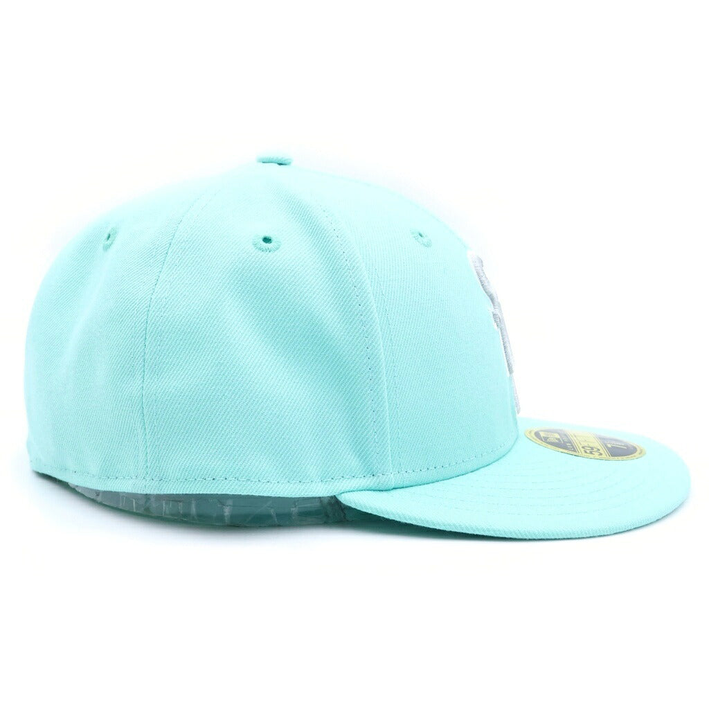 WIND AND SEA(ウィンダンシー) ×NEW ERA ×It's a living Low Profile 59 FIFTY CAP プロフィール59 フィフティーキャップ 両面ロゴ刺繍 ベースボールキャップ 帽子 ライトブルー
