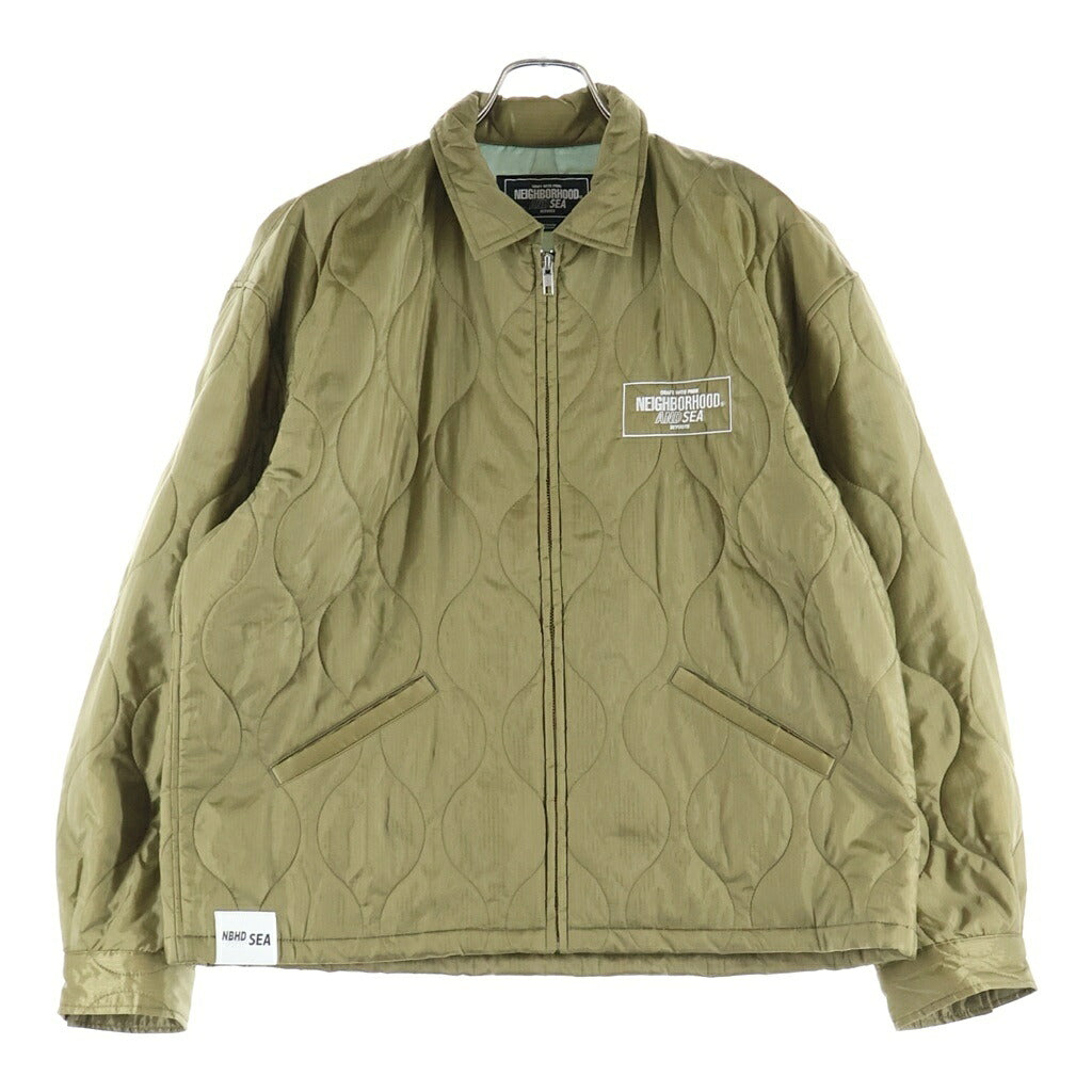 NEIGHBORHOOD(ネイバーフッド) 23SS ×WIND AND SEA SOUVENIR JACKET ウィンダンシー キルティング スーヴェニアジャケット カーキ 231TSWSN-JKM01S