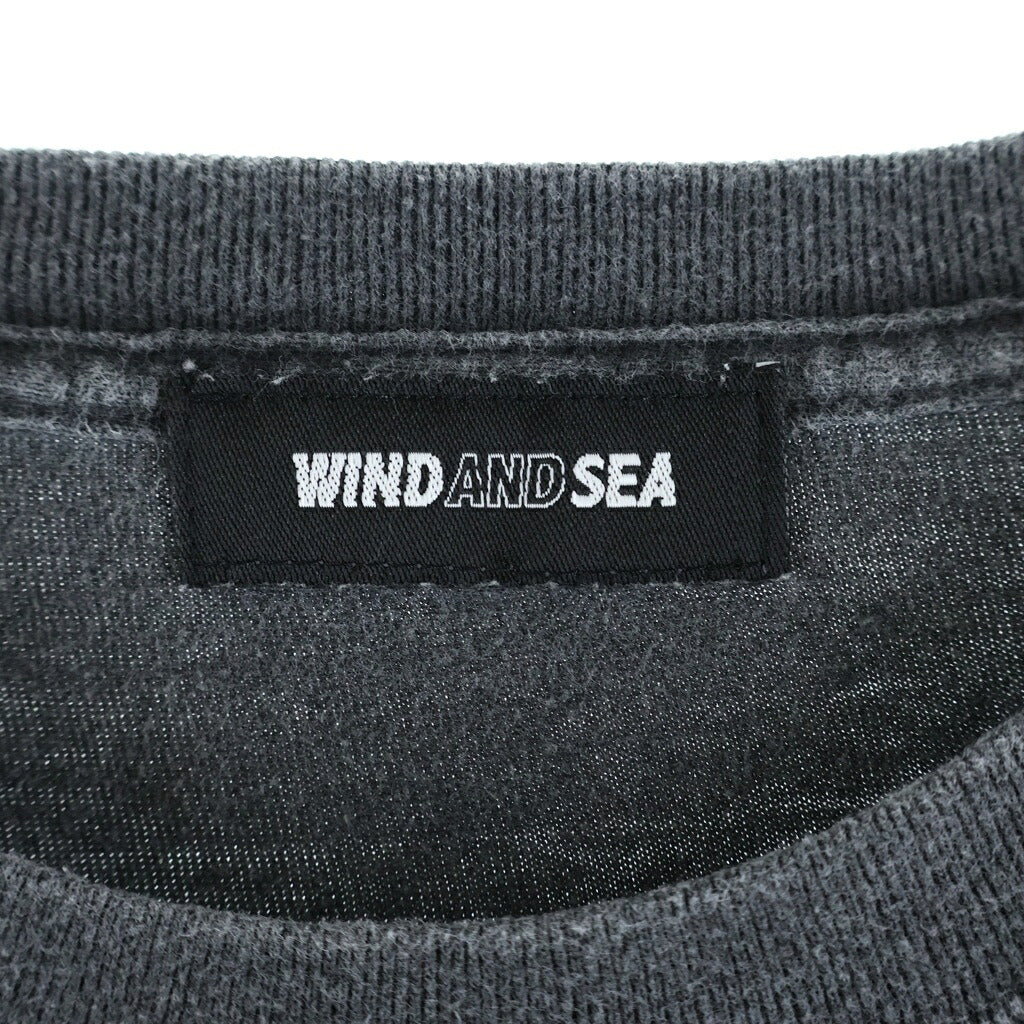 WIND AND SEA(ウィンダンシー) 25SS ×NIRVANA SMILEY TEE ニルヴァーナ スマイリー 半袖Tシャツ 半袖カットソー グレー WDS-O-NVN-25-Q4-01